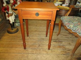 Antique Pine Sheraton One Drawer Stand 2