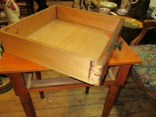 Antique Pine Sheraton One Drawer Stand 4