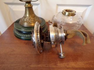 A Stunning Hinks No.  2 Lever Silver Plated burner oil lamp order 11