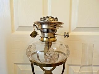 A Stunning Hinks No.  2 Lever Silver Plated burner oil lamp order 3