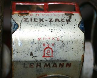 LEHMANN ZIG - ZAG (ZICK - ZACK) TIN WINDUP TOY 1906 NR 7