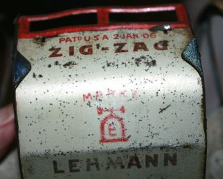 LEHMANN ZIG - ZAG (ZICK - ZACK) TIN WINDUP TOY 1906 NR 8