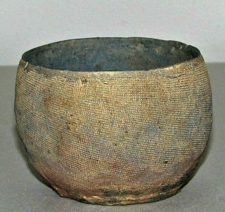 Chinese Neolithic Tomb Burial Pottery Wine Cup C.  2000 Bc / 3 " D X 2.  25 " H