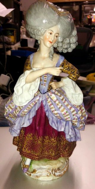 Antique Porcelain Dresden German 18th Century Costume Figurine