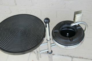 ART DECO bakelite chrome Ashtray Smoking table stand 5
