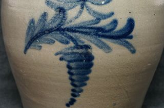 COWDEN & WILCOX,  Harrisburg PA Blue Decorated Stoneware 3 Gal.  CROCK 10