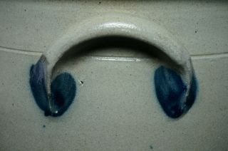 COWDEN & WILCOX,  Harrisburg PA Blue Decorated Stoneware 3 Gal.  CROCK 8