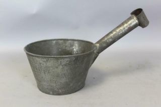 A Rare 19th C Enfield Ct Shaker Tin Measure - Dipper In The Best Surface