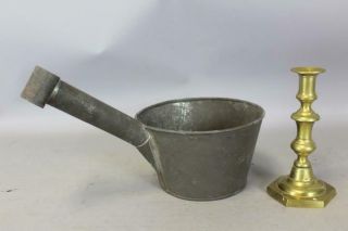 A RARE 19TH C ENFIELD CT SHAKER TIN MEASURE - DIPPER IN THE BEST SURFACE 2