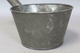 A RARE 19TH C ENFIELD CT SHAKER TIN MEASURE - DIPPER IN THE BEST SURFACE 4