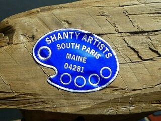 Vintage Hand Carved Dowitcher Shore - Bird Shanty Artists Maine Signed Harry Ross 8