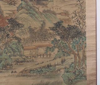Qing Dynasty Wang Hui Signed Old Chinese Hand Painted Calligraphy Scroll 4