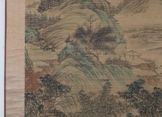 Qing Dynasty Wang Hui Signed Old Chinese Hand Painted Calligraphy Scroll 5