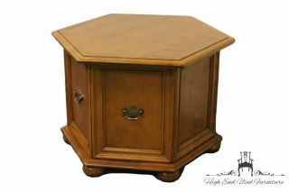 ETHAN ALLEN Heirloom Nutmeg Maple Storage End Table 10 - 8627 3