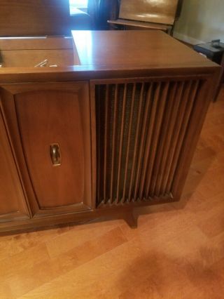 Zenith X940 Stereo record Player Mid Century Modern Danish Cabinet 10