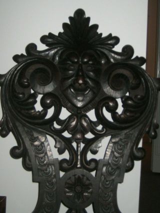 Antique Black Forest Carved Chair 4