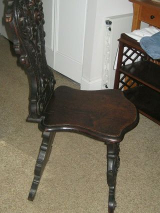Antique Black Forest Carved Chair 5