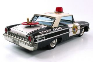 VINTAGE AOSHIN (JAPAN) 1963 FORD GALAXIE POLICE CAR W/ORIGINAL BOX NR 4