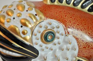 Oggetti Mangani Vtg Mid Century Italian Modern Pottery Koi Fish Sculpture Italy 10