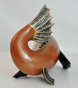 Oggetti Mangani Vtg Mid Century Italian Modern Pottery Koi Fish Sculpture Italy 7