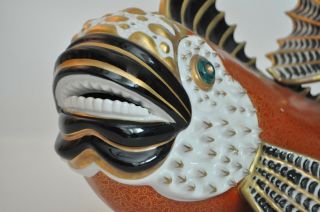 Oggetti Mangani Vtg Mid Century Italian Modern Pottery Koi Fish Sculpture Italy 9