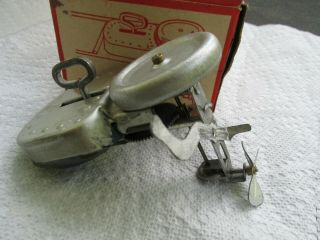 Vintage Lindstrom Toy Wind - Up Outboard Boat Motor No.  204 - 4