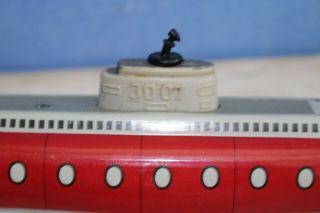 SCHUCO SUBMARINO 3OO7 TIN PLATE CLOCKWORK SUBMARINE 6