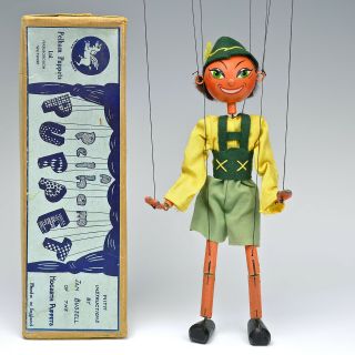 Vintage Pelham Puppet - Ss Tyrolean Boy - Flat Lead Hands