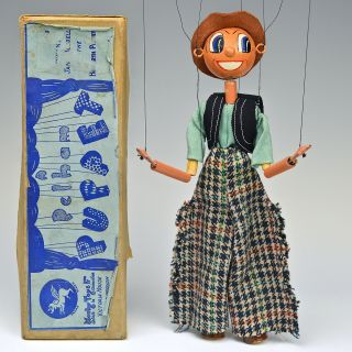 Vintage Pelham Puppet - Cowboy - Wonky Toy