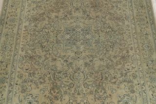 Distressed Traditional Oriental Wool Area Rug Hand - Knotted Muted Carpet 10 x 13 5