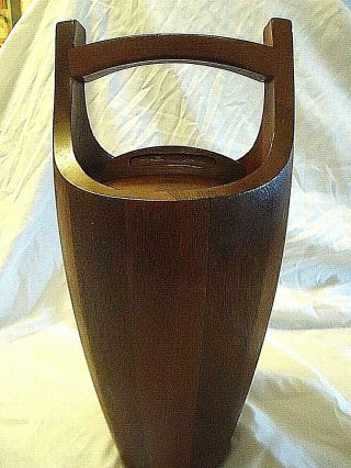 VINTAGE DANSK TEAK TALL ICE BUCKET by JEN QUISTGAARD MID CENTURY MODERN DENMARK 3