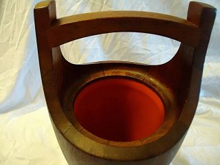 VINTAGE DANSK TEAK TALL ICE BUCKET by JEN QUISTGAARD MID CENTURY MODERN DENMARK 6