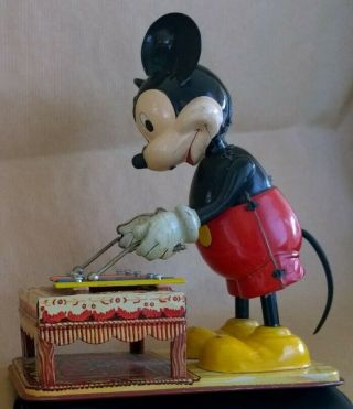 Vintage Linemar Mickey Mouse Playing The Xylophone