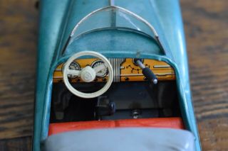 Vintage Distler Mercedes B - 2727 Tin Wind Up Toy Car Western Germany 5