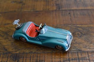 Vintage Distler Mercedes B - 2727 Tin Wind Up Toy Car Western Germany 9