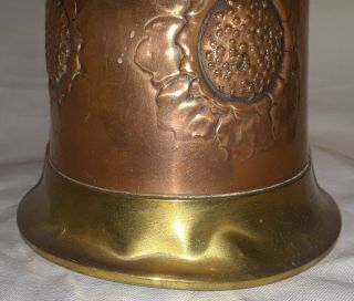 Arts and Crafts Art Nouveau Copper Brass Flaggon Pitcher WMF Style 7