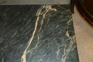Indonesian Green Marble Top Coffee Table with Ball and Claw Feet 4