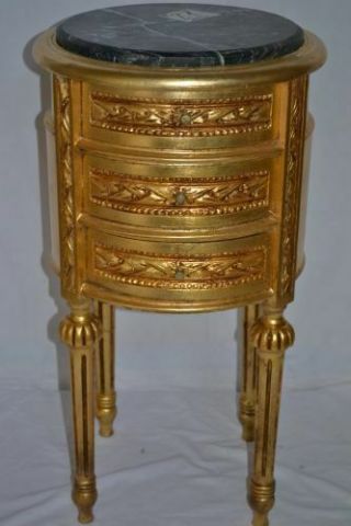 GOLD NIGHTSTANDS LXVI STYLE BEDSIDE TABLES 2