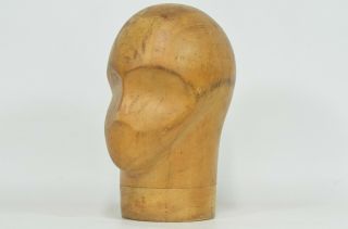 Size 22 - Wooden Head - Hat Block Mold Form Millinery Style Form Display -