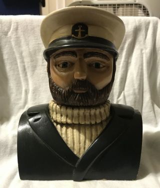 Sea Captain/sailor Nautical Wood Carving (hand Carved)