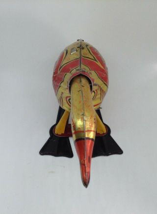 1924 Louis Marx Pecking Golden Goose Tin Litho Wind Up Toy,  Exc 4