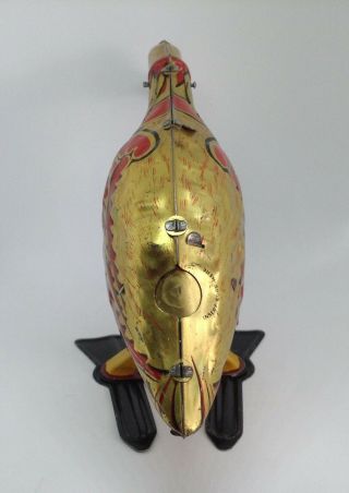 1924 Louis Marx Pecking Golden Goose Tin Litho Wind Up Toy,  Exc 5