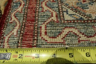 2x3 Tribal Geometric Natural Vegetable Dye Hand - knotted Wool Rug 585368 12