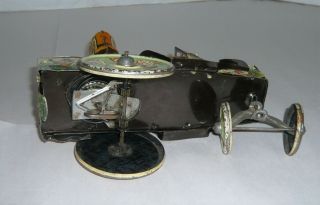 ANTIQUE 1935 MARX UNCLE WIGGILY CRAZY CAR WINDUP TIN TOY 5