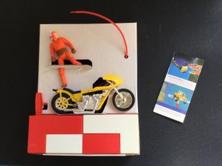 Vtg 1976 Kenner Ssp Wild Rider Cycle Stunt Show With 5 " Classic Driver Figure