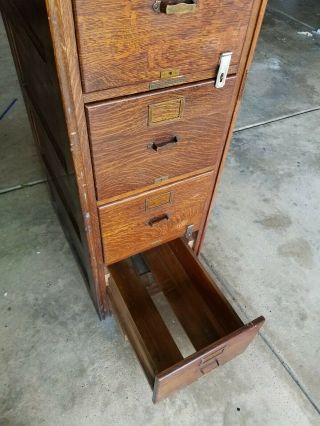 Library Bureau SoleMakers Wooden File Cabinet Vintage Local Pickup 6