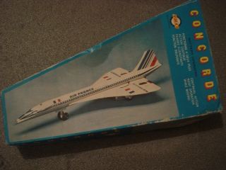 Vintage Air France Concorde By Lyra Made In Greece Greek Battery Operated