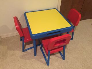 Vintage Fisher Price Table And Chairs