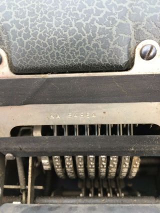 Antique / vintage Corona hand crank adding machine 5