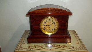 Fully Restored Seth Thomas Adamantine Case Ding Dong Strike No.  1 Mantel Clock